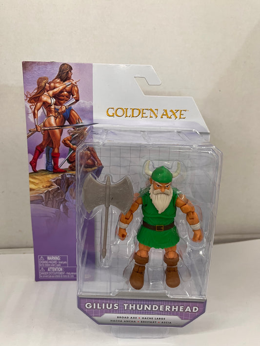 SEGA Golden Axe Gilius Thunderhead w Broad Axe 4" Action Figure