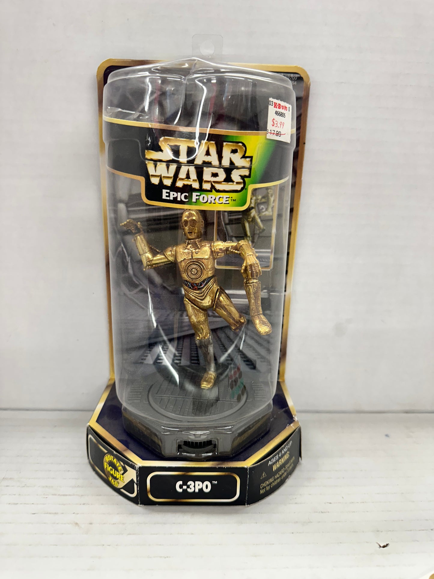 Star Wars EPIC FORCE C-3PO FIGURE 360 KENNER 1997 Sealed
