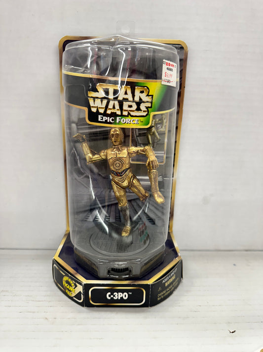 Star Wars EPIC FORCE C-3PO FIGURE 360 KENNER 1997 Sealed