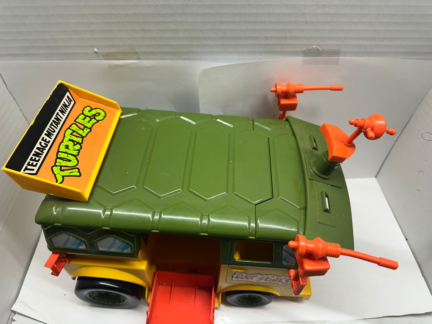 Vintage 1989 Teenage Mutant Ninja Turtles TMNT Party Wagon Van Bus Incomplete