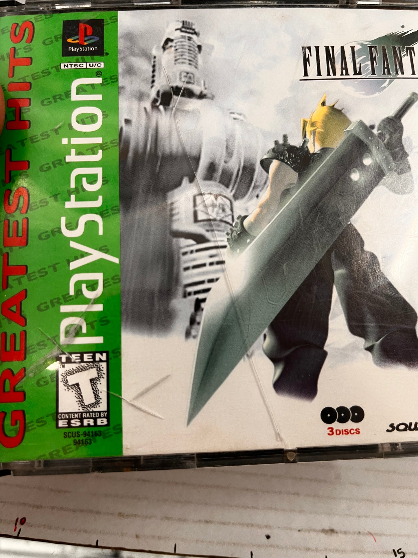 PS1 Final Fantasy VII (Sony PlayStation 1) No Manual - Missing Disc 1