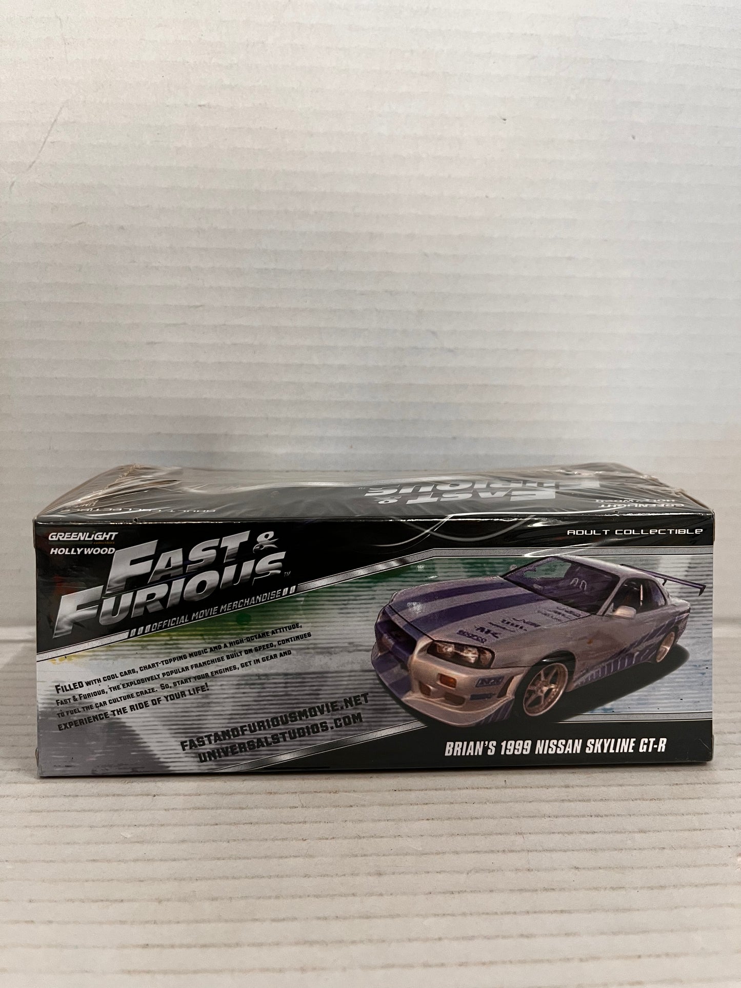 GREENLIGHT HOLLYWOOD FAST& FURIOUS Brian's 1999 NISSAN SKYLINE GT-1:43 LTD. ED.