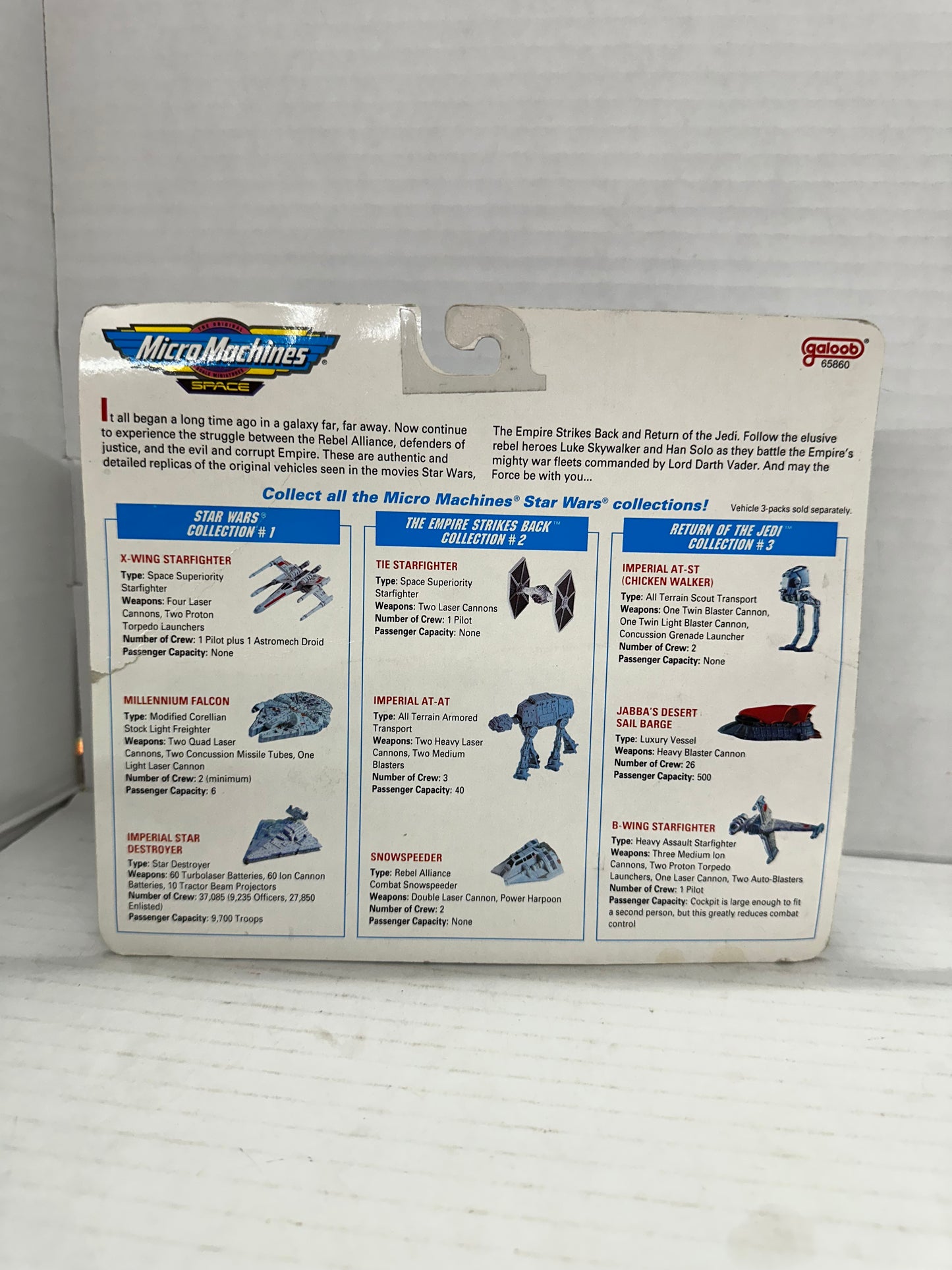 Micro Machines Star Wars Empire Strikes Back Starfighter  - 1993