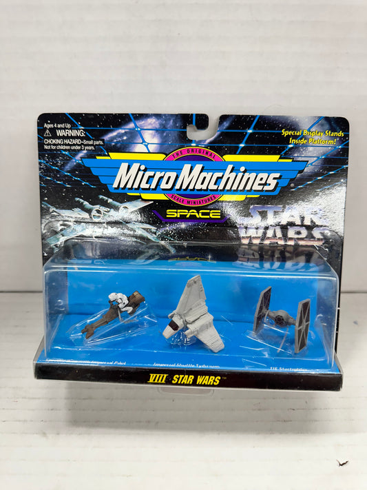 Star Wars Micro Machines Space 3-Pack Set VIII Miniature Toy Vehicle