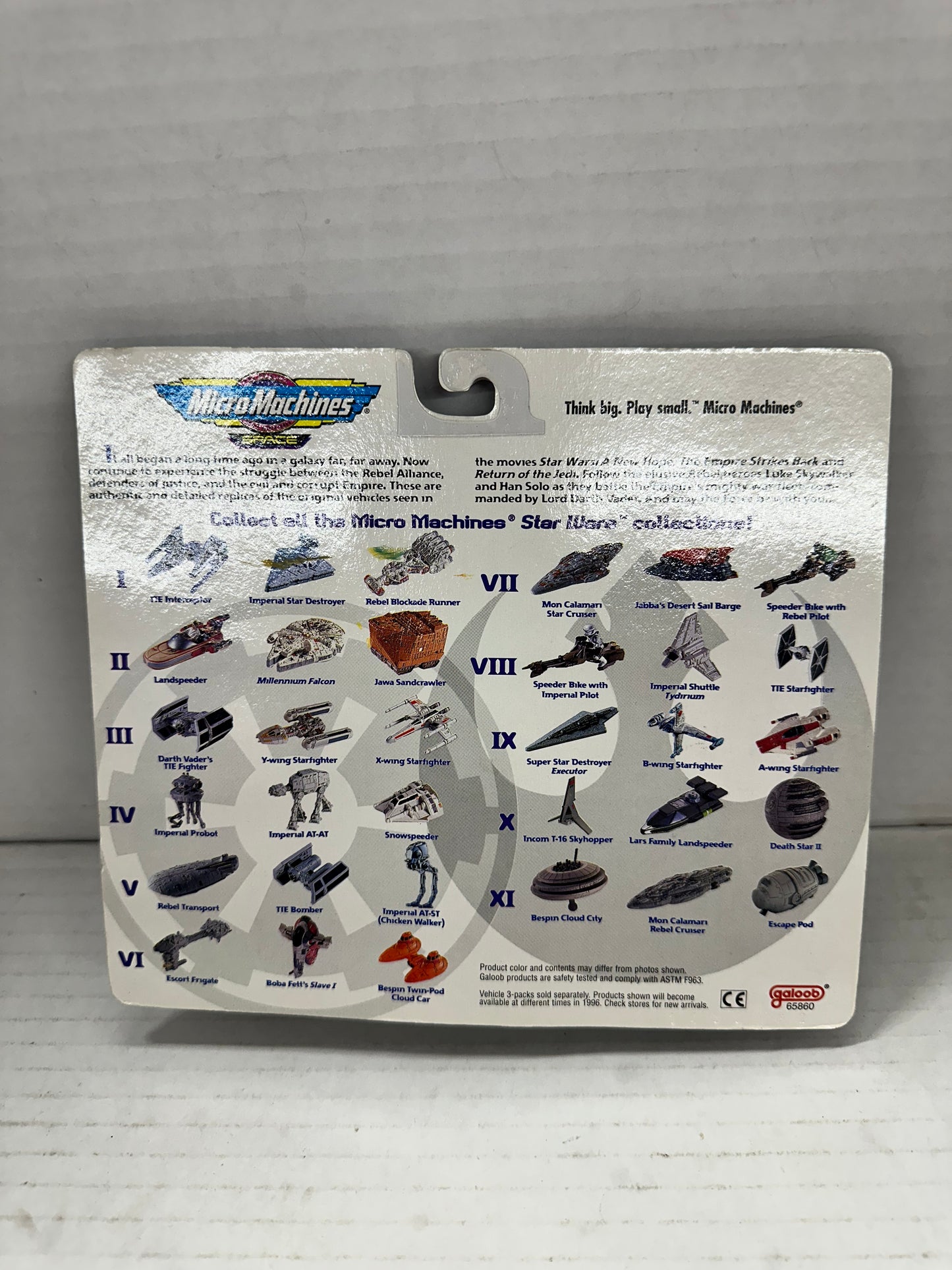 Star Wars Micro Machines Space 3-Pack Set VIII Miniature Toy Vehicle