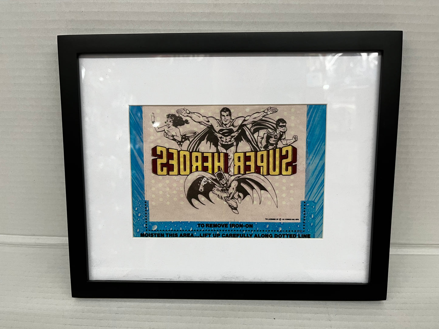 Vintage POST Cereal Box Iron-On - SUPER HEROES from 1979 Frames