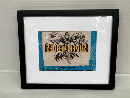 Vintage POST Cereal Box Iron-On - SUPER HEROES from 1979 Frames