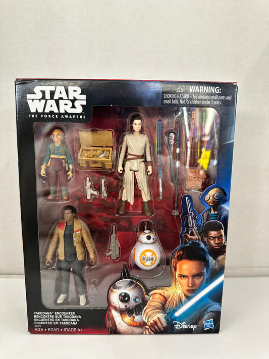 Star Wars The Force Awakens Takodana Encounter Action Figure Set NEW 3.75"