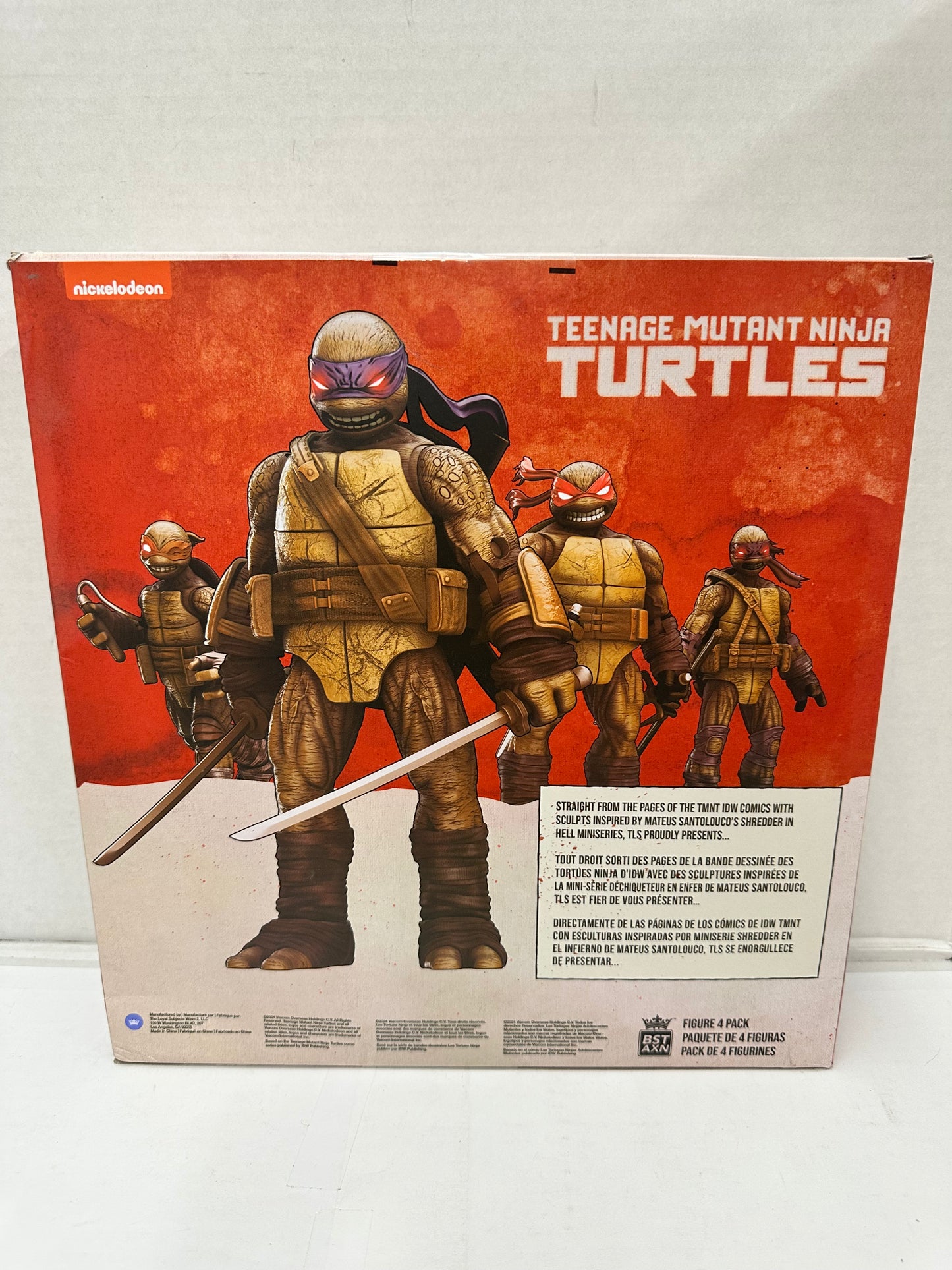 Teenage Mutant Ninja Turtles BST AXN IDW Undead Turtle 5-Inch 4-Pack