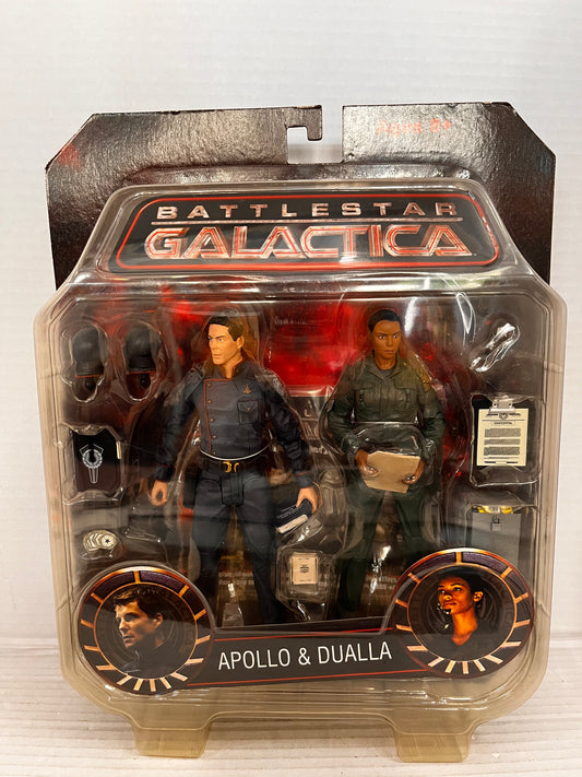 Battlestar Galactica Apollo & Dualla 2-Pack – Diamond Select 2008, New, Box Wear