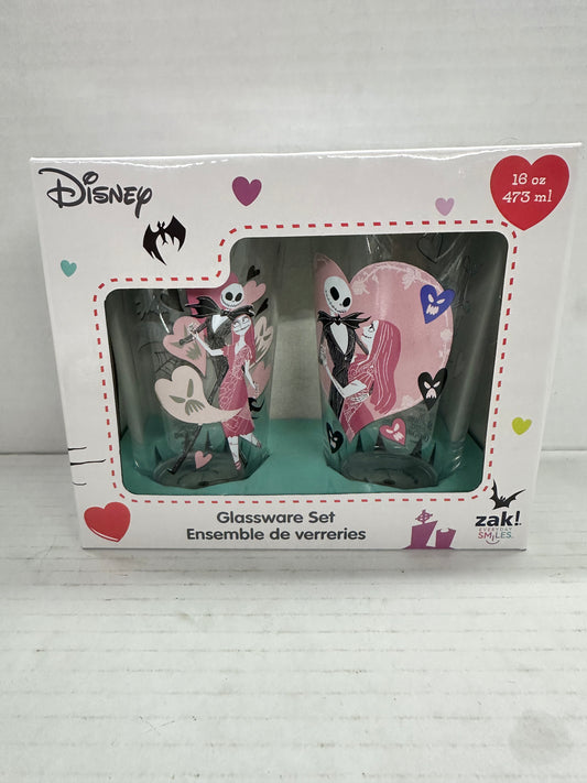 Zak Designs Nightmare before Christmas 2Pk Glass