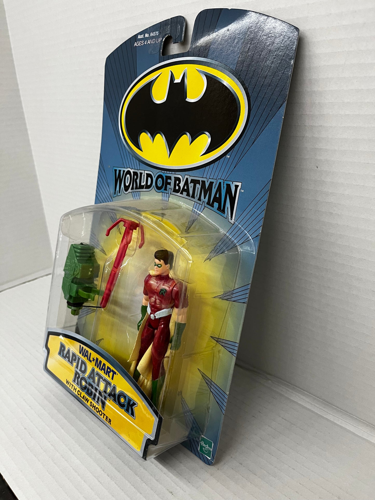 World of Batman: RAPID ATTACK ROBIN 4" Figure with Claw Shooter! (1999, Hasbro)