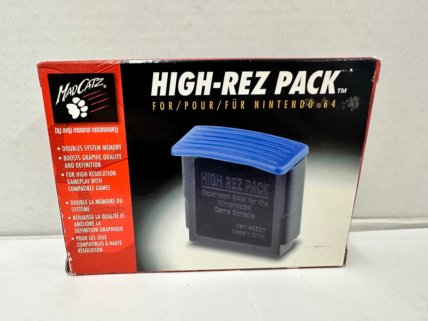 Nintendo 64 Expansion Pak Pack N64 Memory Pack High Rez
