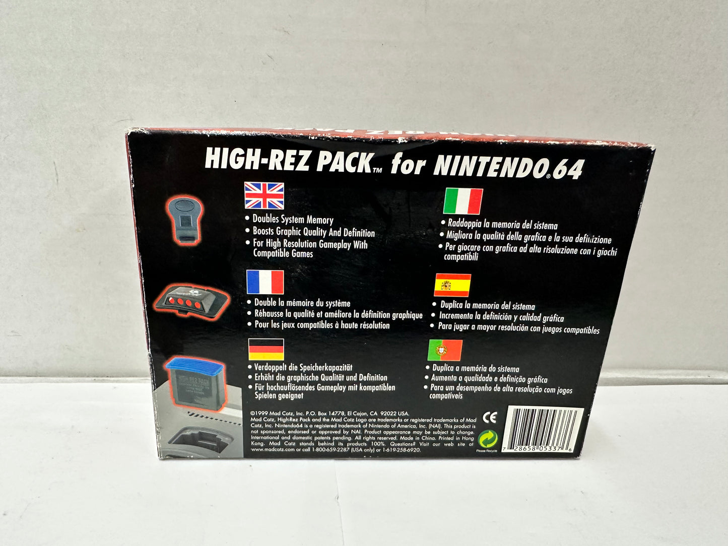 Nintendo 64 Expansion Pak Pack N64 Memory Pack High Rez