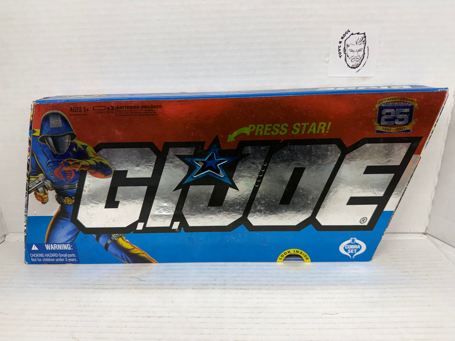 GI Joe 25th Anniversary Cobra Battle Set 5 Action Figures NEW 2007 Commander+4