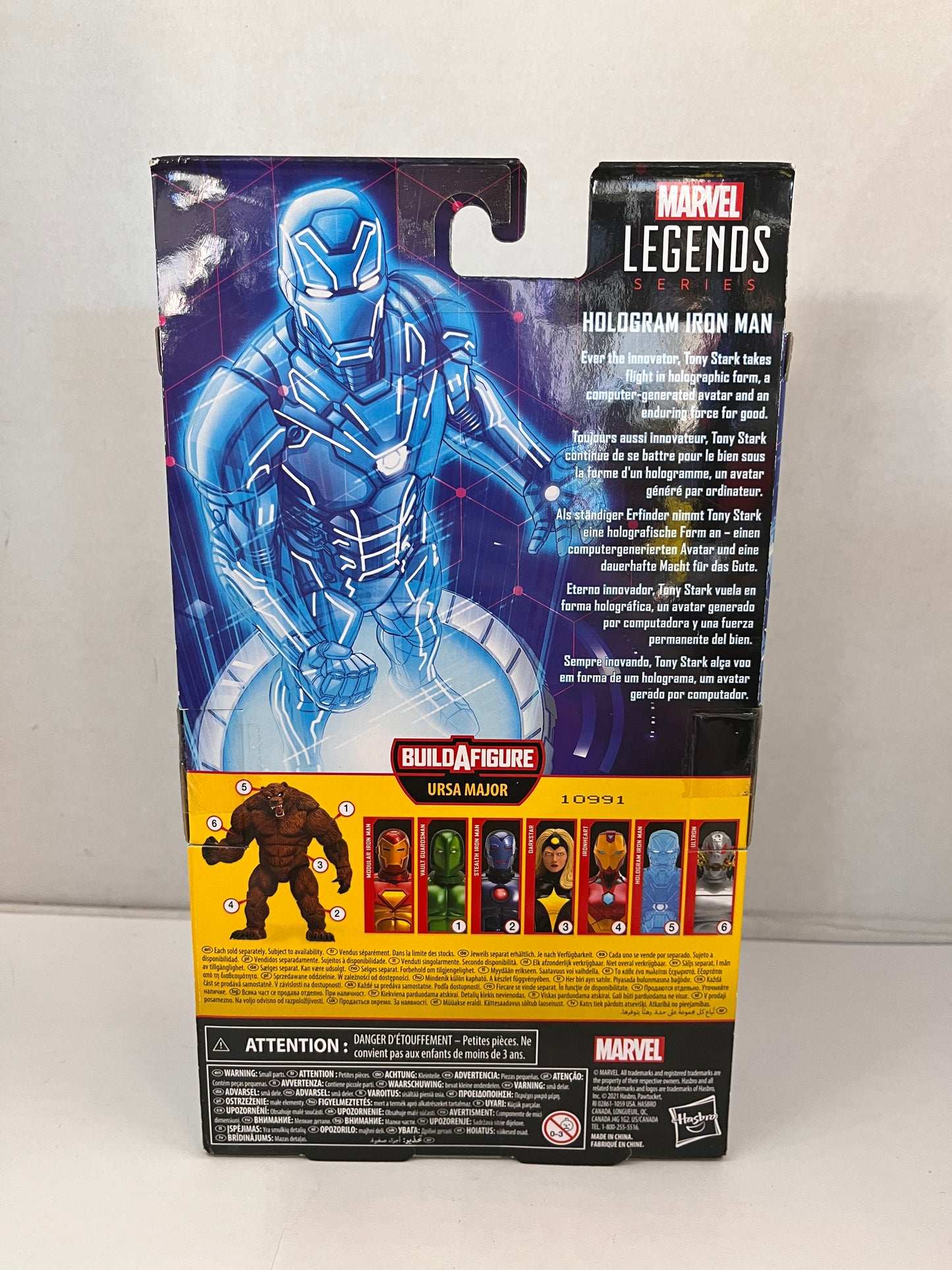 Marvel Legends Comic Hologram Iron Man 6-Inch Action Figure (Ursa Major BAF)