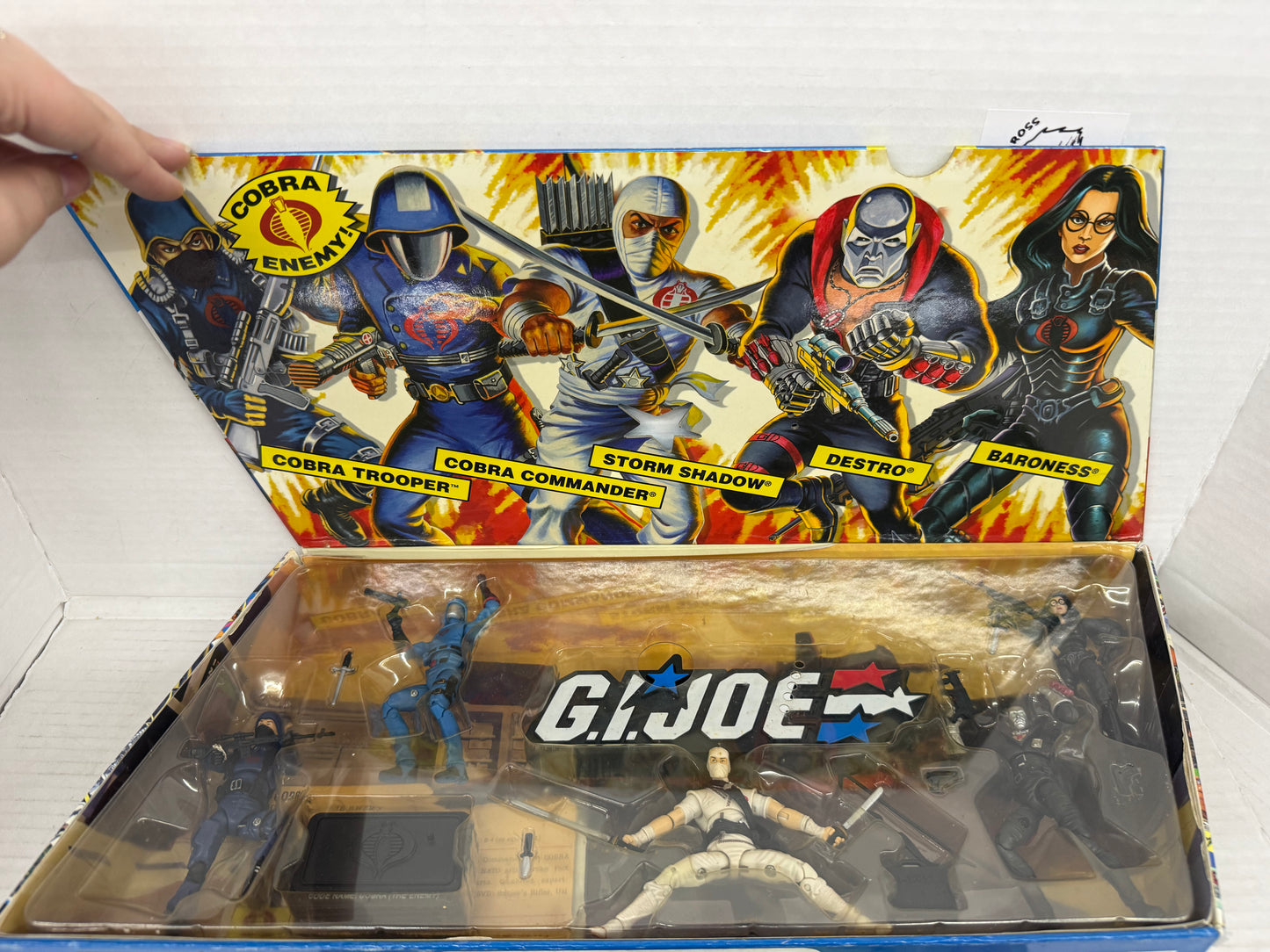 GI Joe 25th Anniversary Cobra Battle Set 5 Action Figures NEW 2007 Commander+4