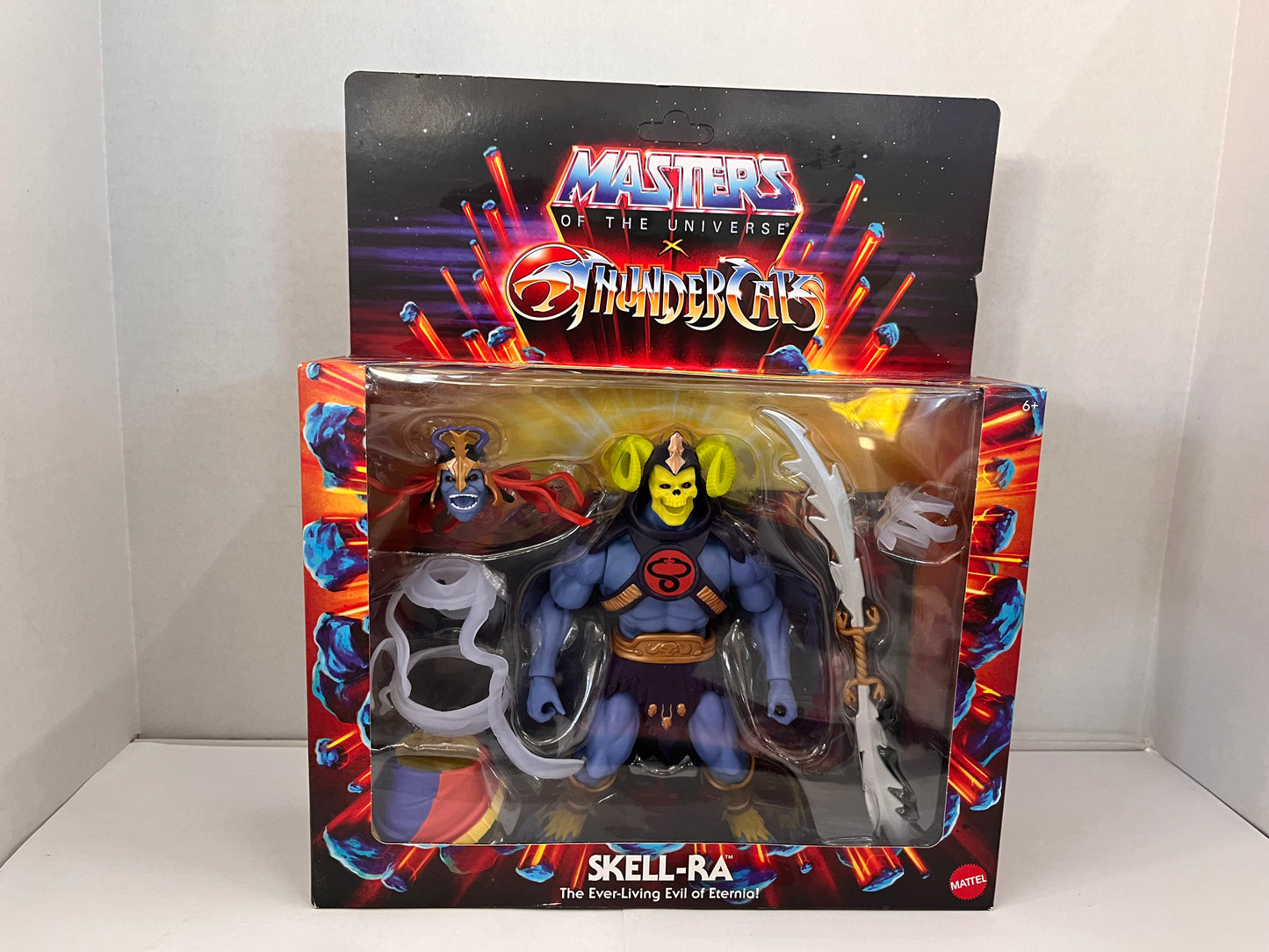 Masters Of The Universe X Thundercats Skell-Ra Figure Unpunched NEW from Mattel