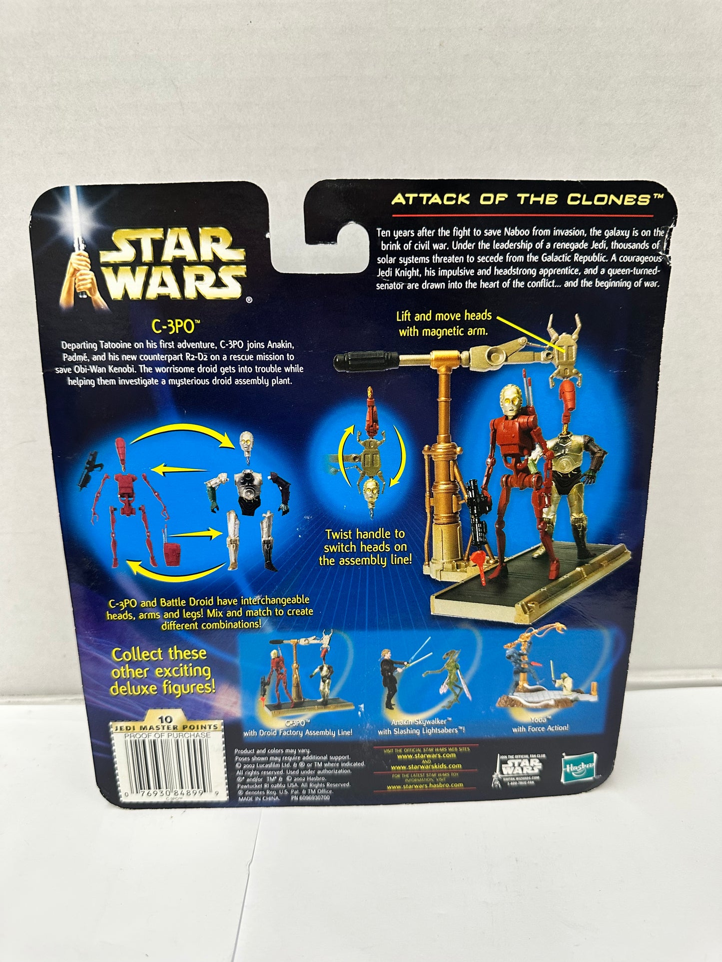 Star Wars Saga Attack of the Clones C-3PO Droid Factory Assembly Line NEW