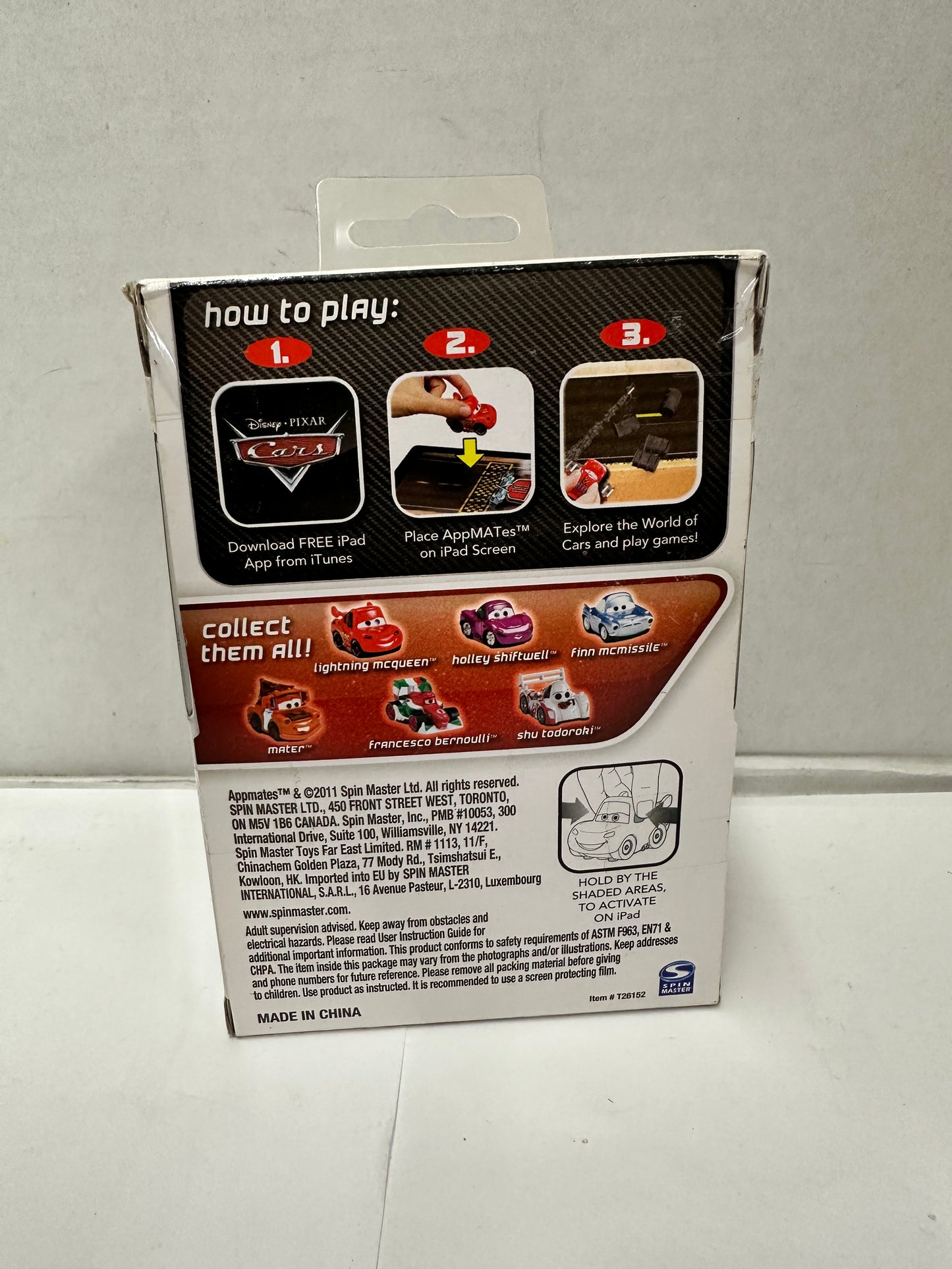 Disney Pixar Cars 2 AppMATes Single Pack Lightning McQueen iPad Compatible