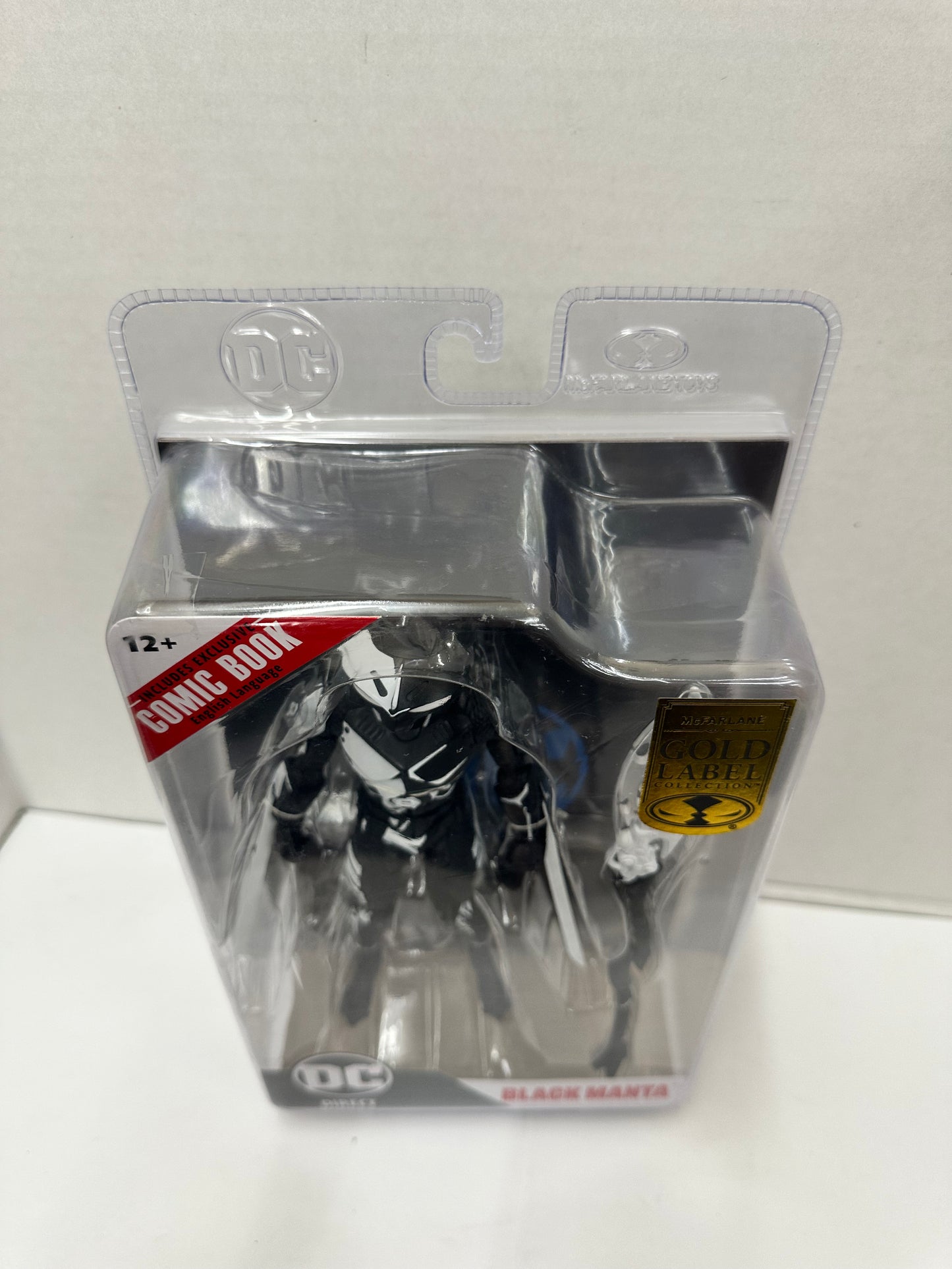 DC Direct McFarlane Toys Gold Label Black Manta Action Figure W/Comic Book NIB