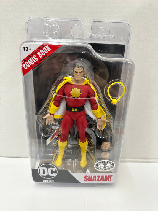 McFarlane DC Direct Shazam Platinum Edition Figure Dawn of DC Comic Book