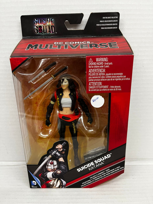 DC COMICS MULTIVERSE SUICIDE SQUAD KATANA 6” ACTION FIGURE BAF CROC