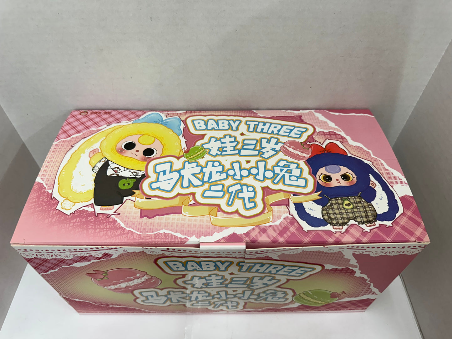 Baby Three Rabbit Macaron Cute Bunny V2 Plush Blind Box Full Case 6 Boxes