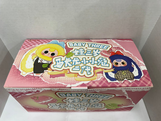 Baby Three Rabbit Macaron Cute Bunny V2 Plush Blind Box Full Case 6 Boxes