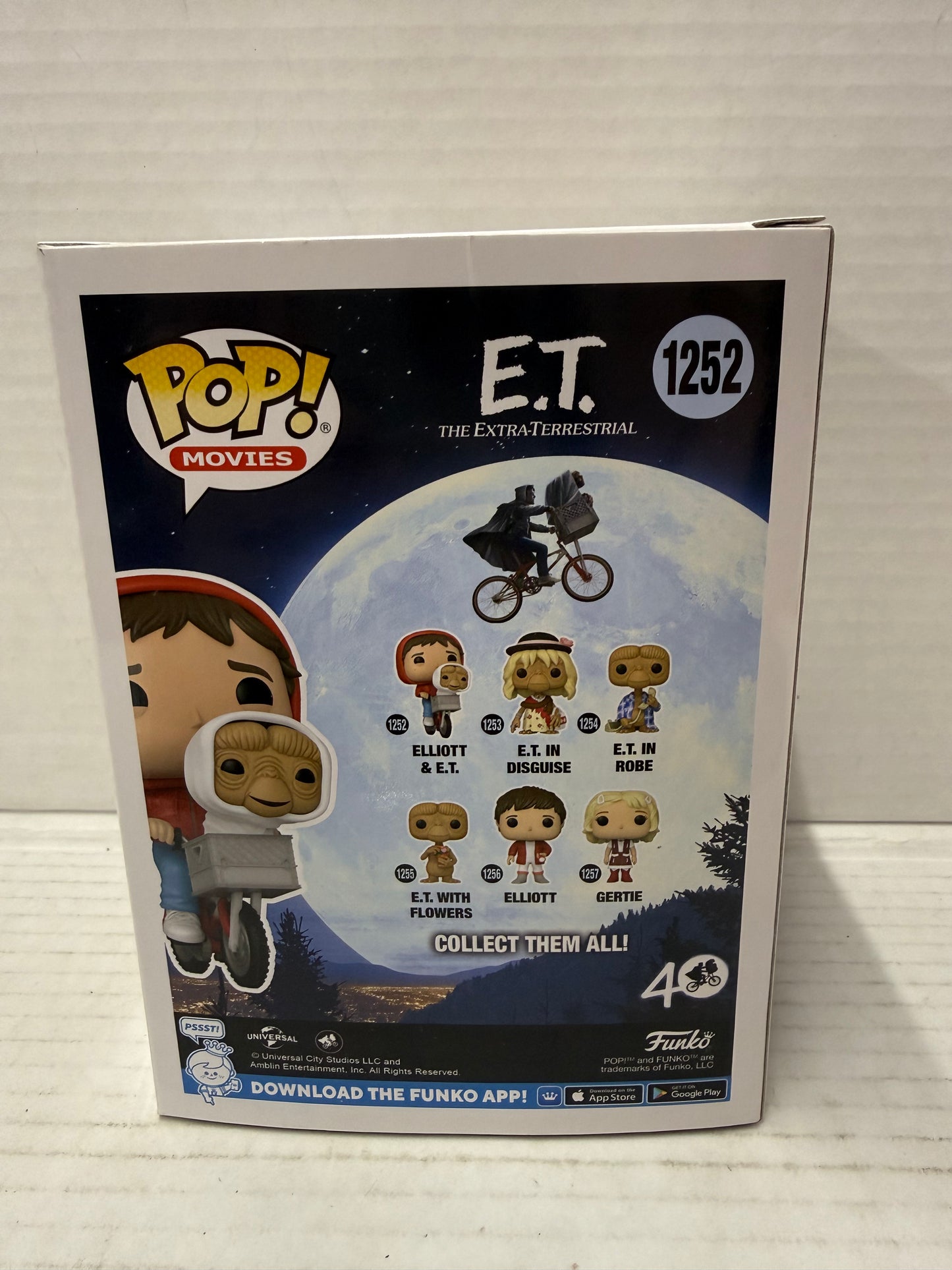 Funko Pop! Movies E.T. - ELLIOTT & ET #1252 Vinyl Figure - New!