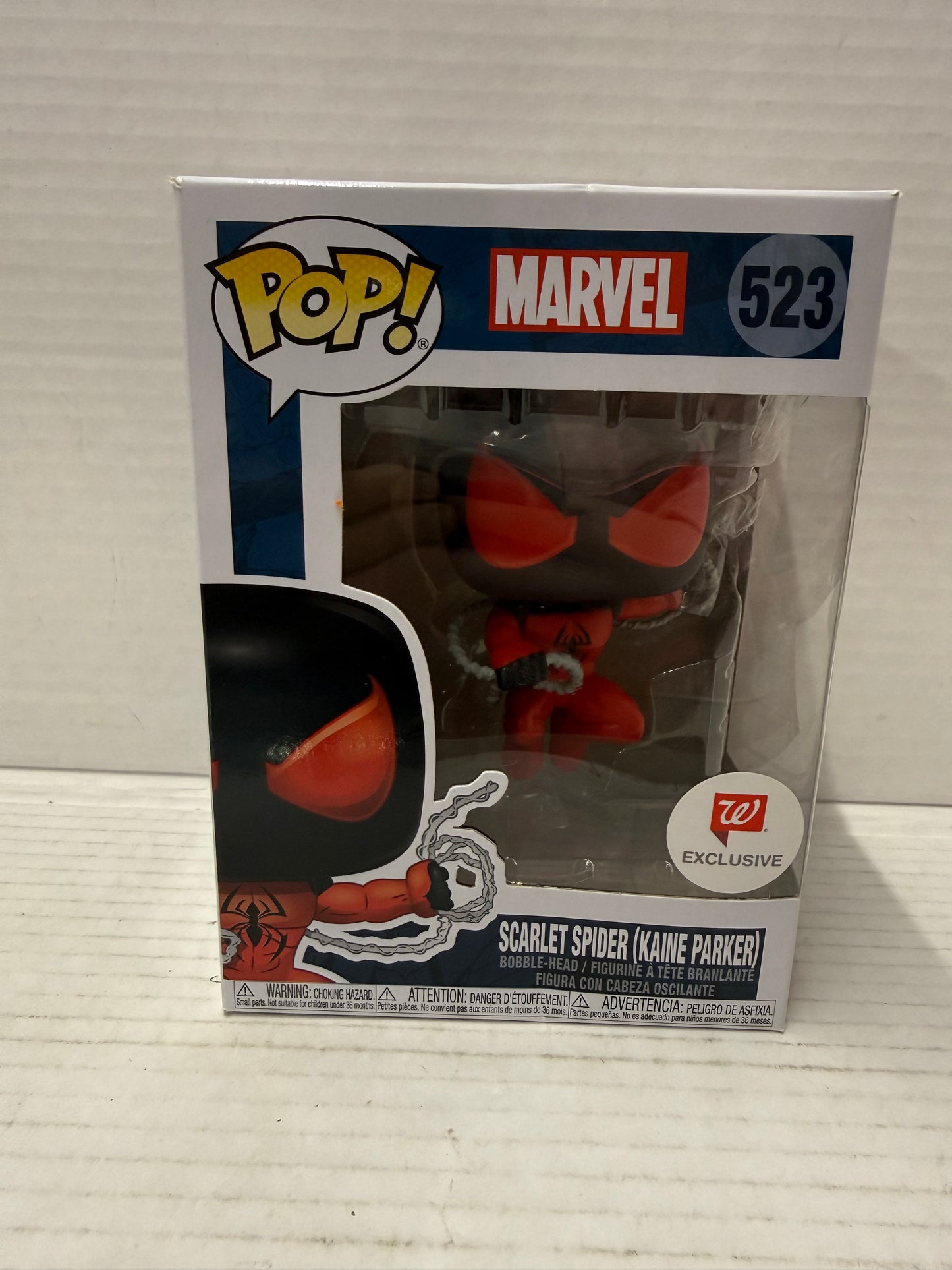 Funko Pop! Marvel 523 Scarlet Spider (Kaine Parker) Walgreens Excl Vinyl Figure