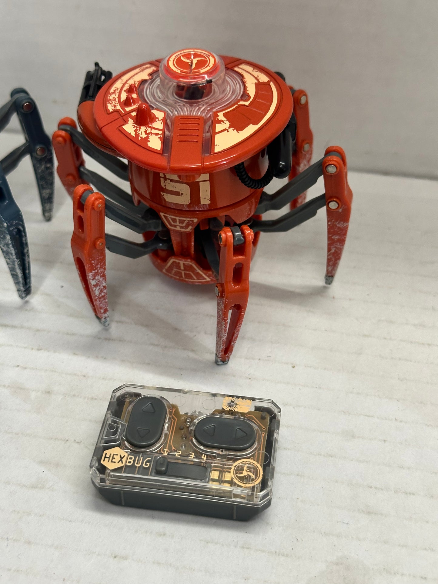 HEXBUG Battle Spider 2.0 Dual Pack Orange Blue Untested - As Is