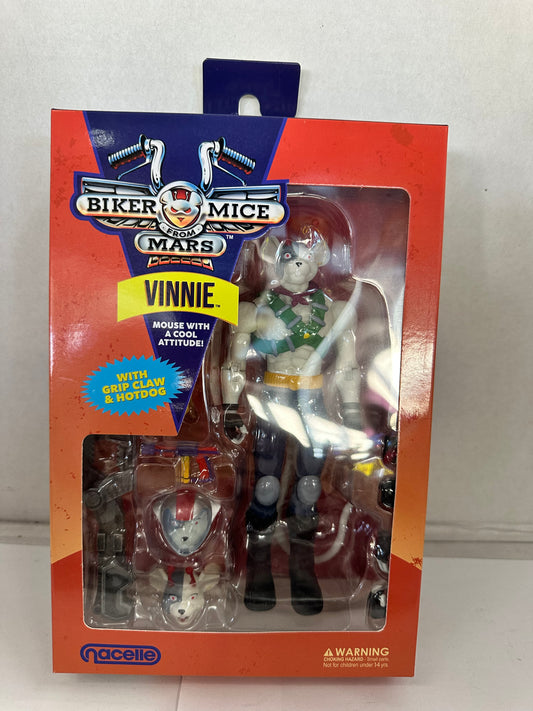 BIKER MICE FROM MARS VINNIE WITH GRIP CLAW & HOTDOG  NACELLE FIGURE