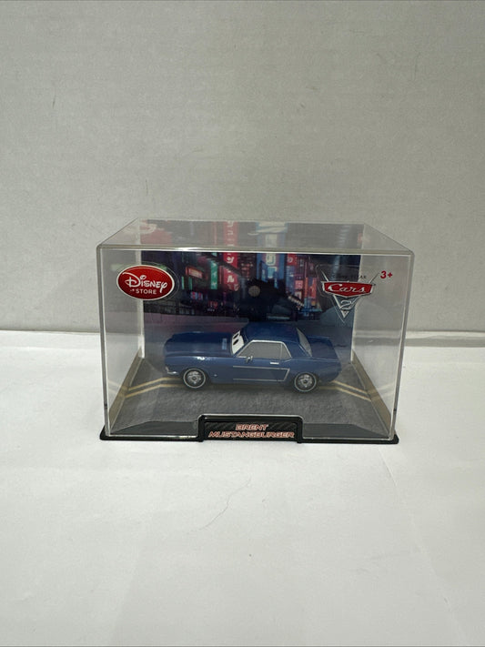 Disney Store Cars 2 Die Cast Acrylic Case Brent Mustangburger