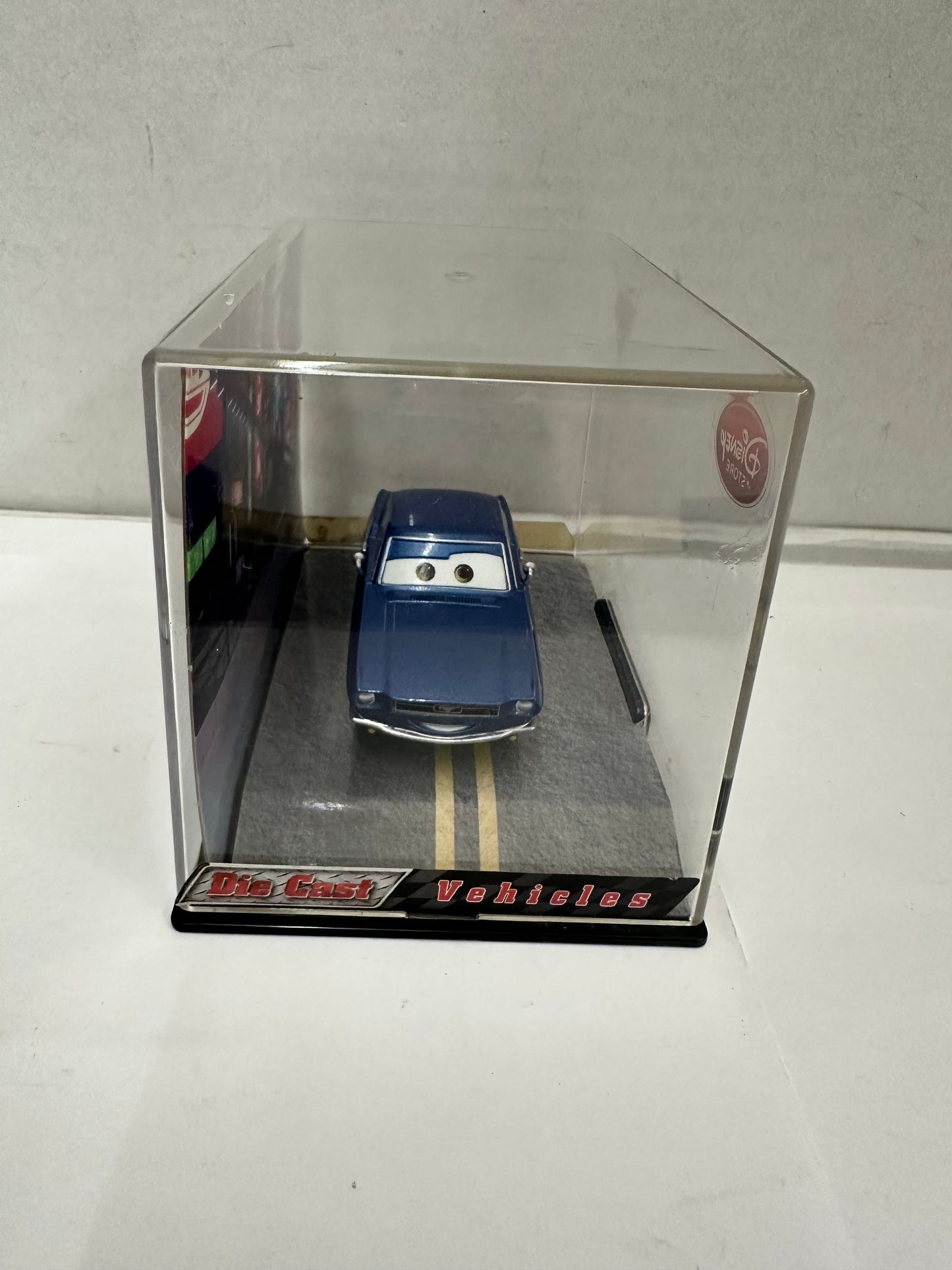 Disney Store Cars 2 Die Cast Acrylic Case Brent Mustangburger