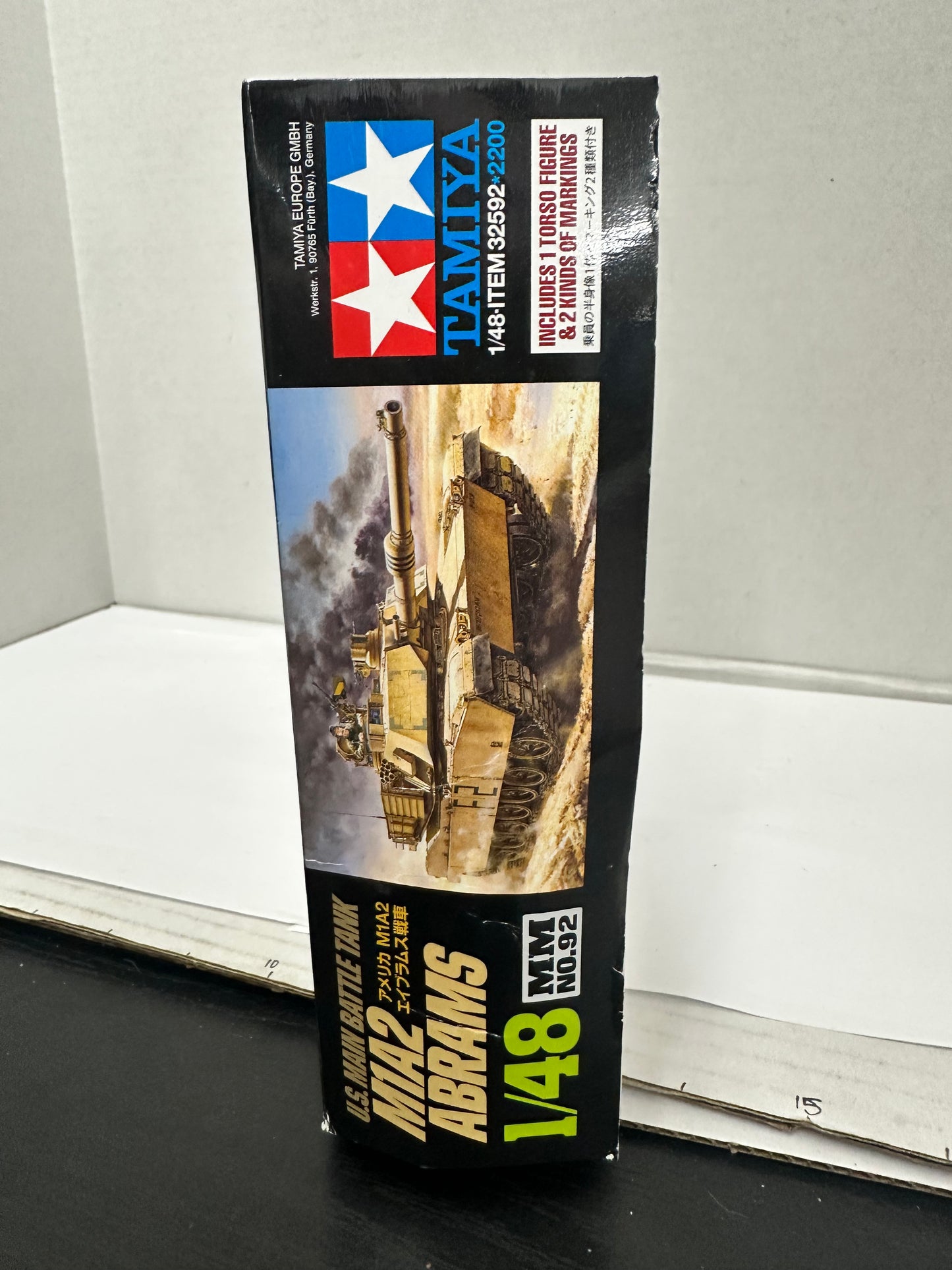 Tamiya 1:48 M1A2 Abrams U.S. Main Battle Tank Kit MMS No.92 Metal Weight