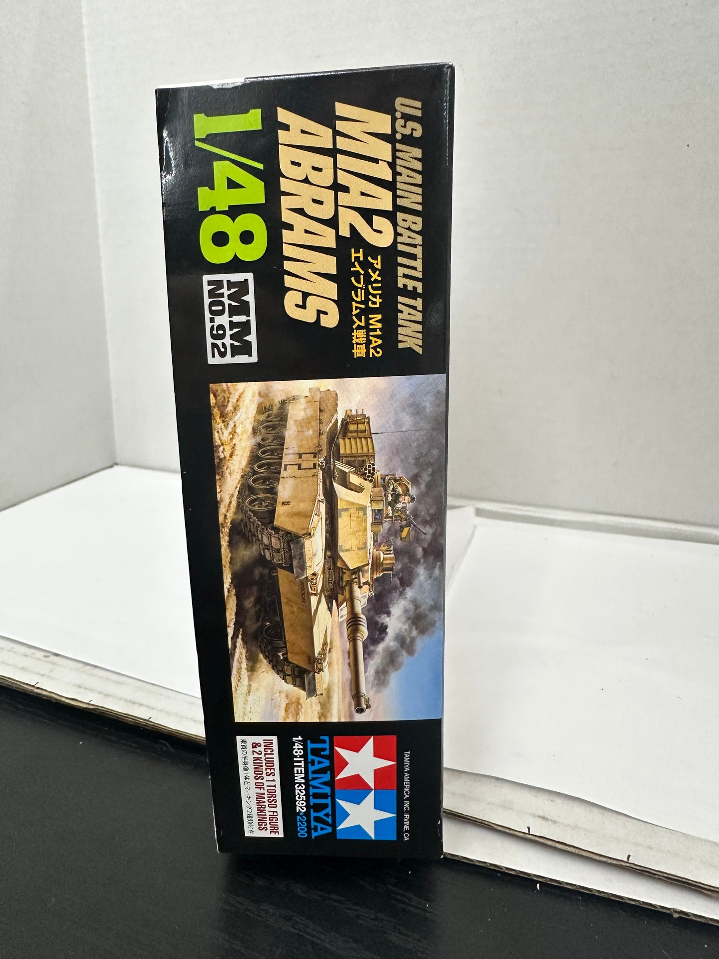 Tamiya 1:48 M1A2 Abrams U.S. Main Battle Tank Kit MMS No.92 Metal Weight