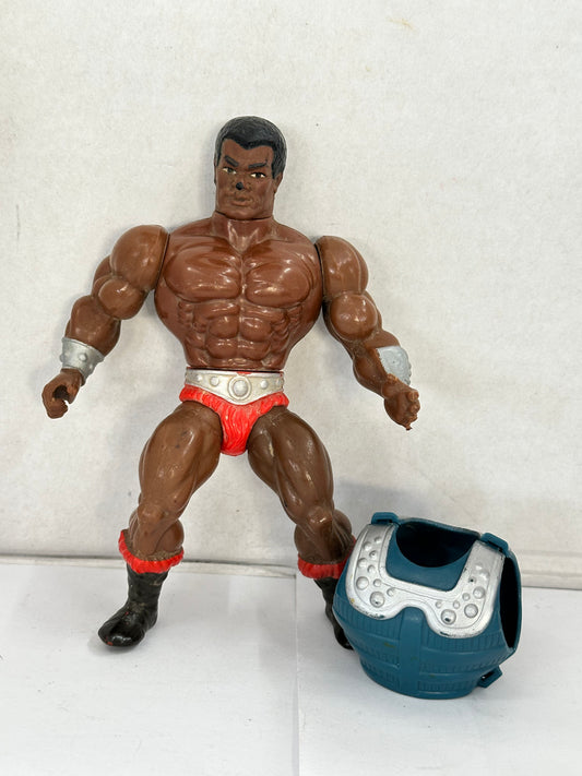 VTG 1983 MOTU Masters of the Universe Clamp Champ He Man Action Figure Armor #1