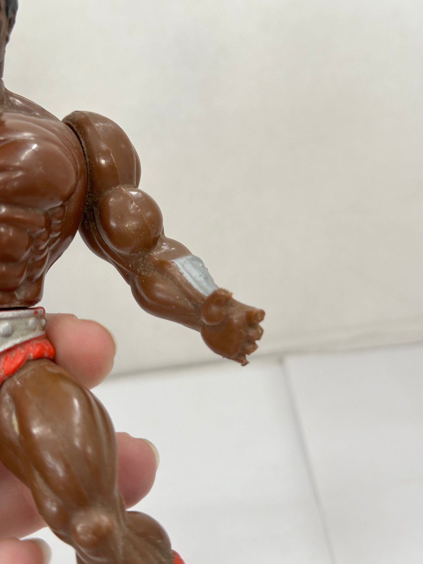 VTG 1983 MOTU Masters of the Universe Clamp Champ He Man Action Figure Armor #1