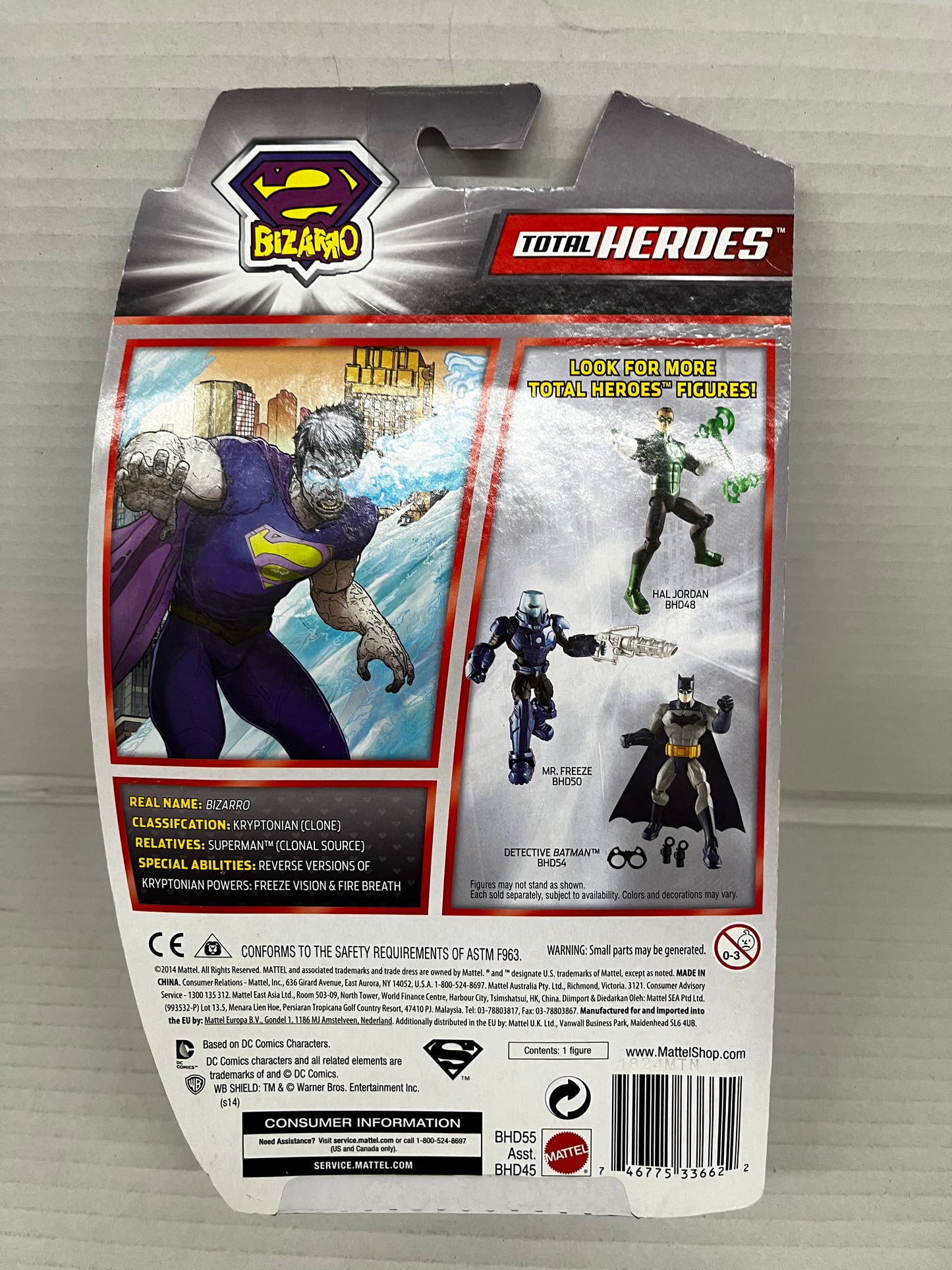 Mattel 2014 Bizarro Total Hereo's Action Figure Toy