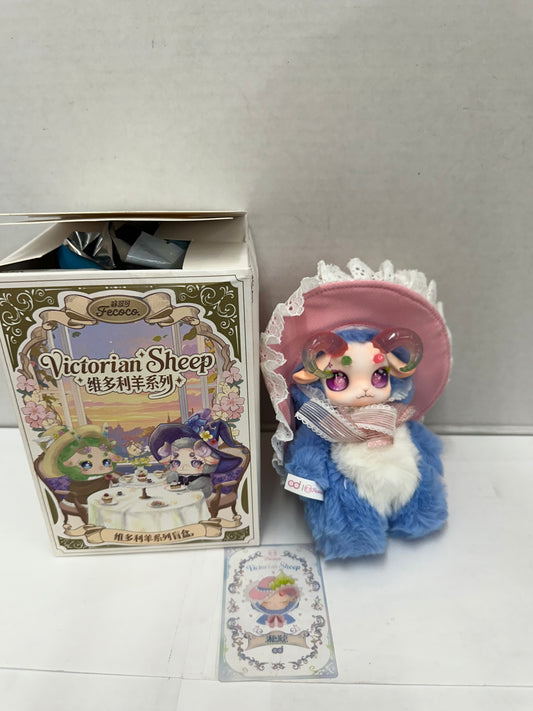 Fecoco Victorian Sheep Series - Twilight Tea Party Blue Doll