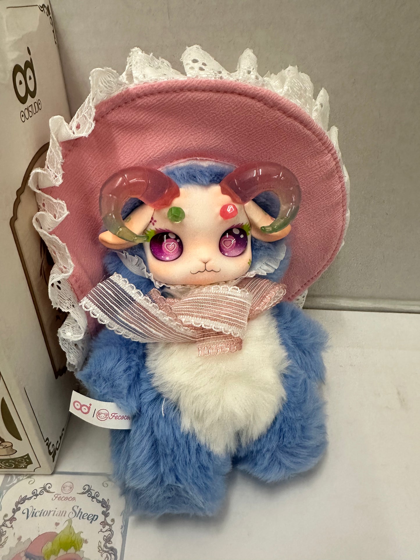 Fecoco Victorian Sheep Series - Twilight Tea Party Blue Doll