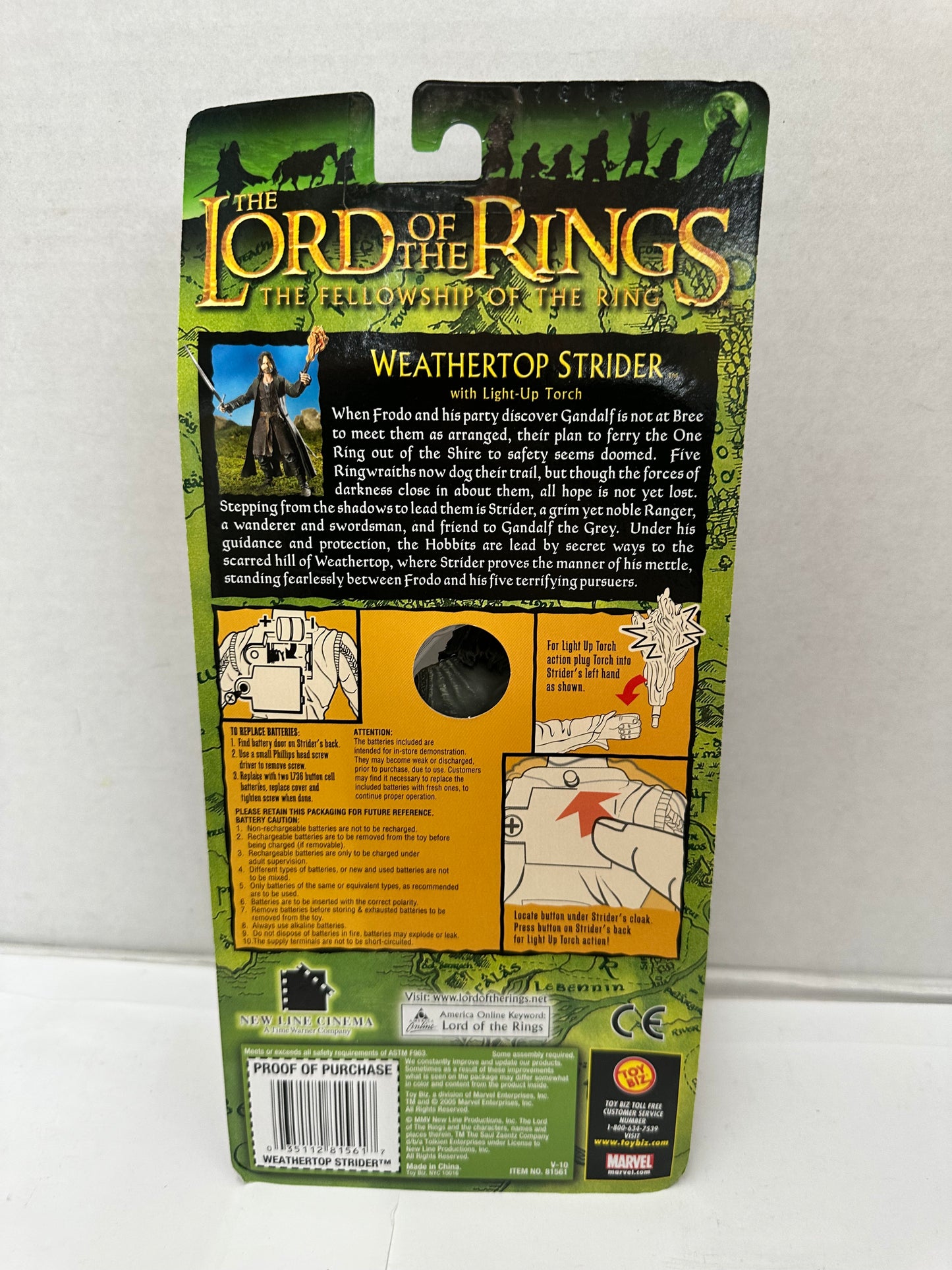 Lord of the Rings Fellowship of the Ring Weathertop Strider