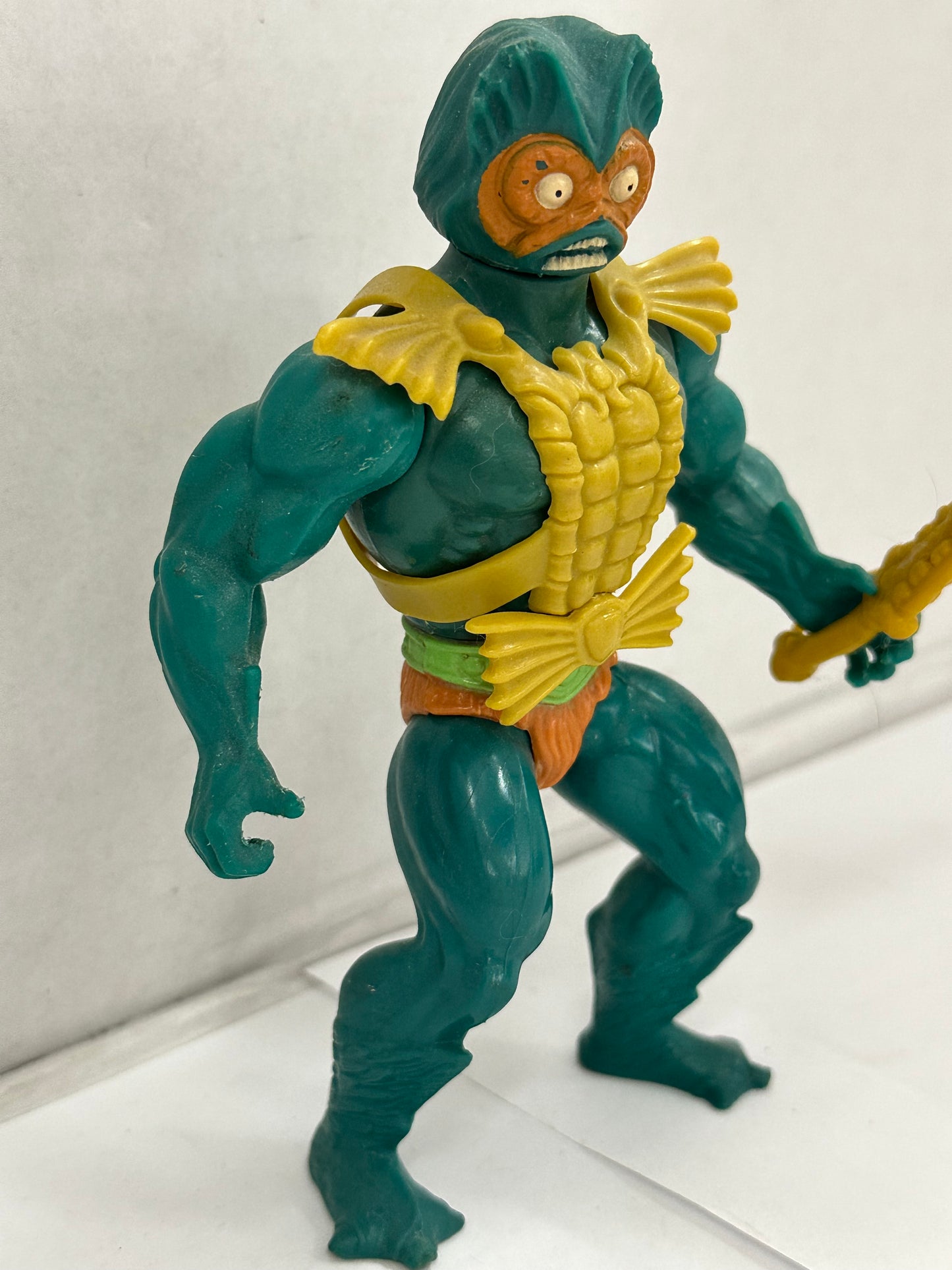 Vintage MOTU MER-MAN -GREEN BELT- Masters of the Universe Complete #1