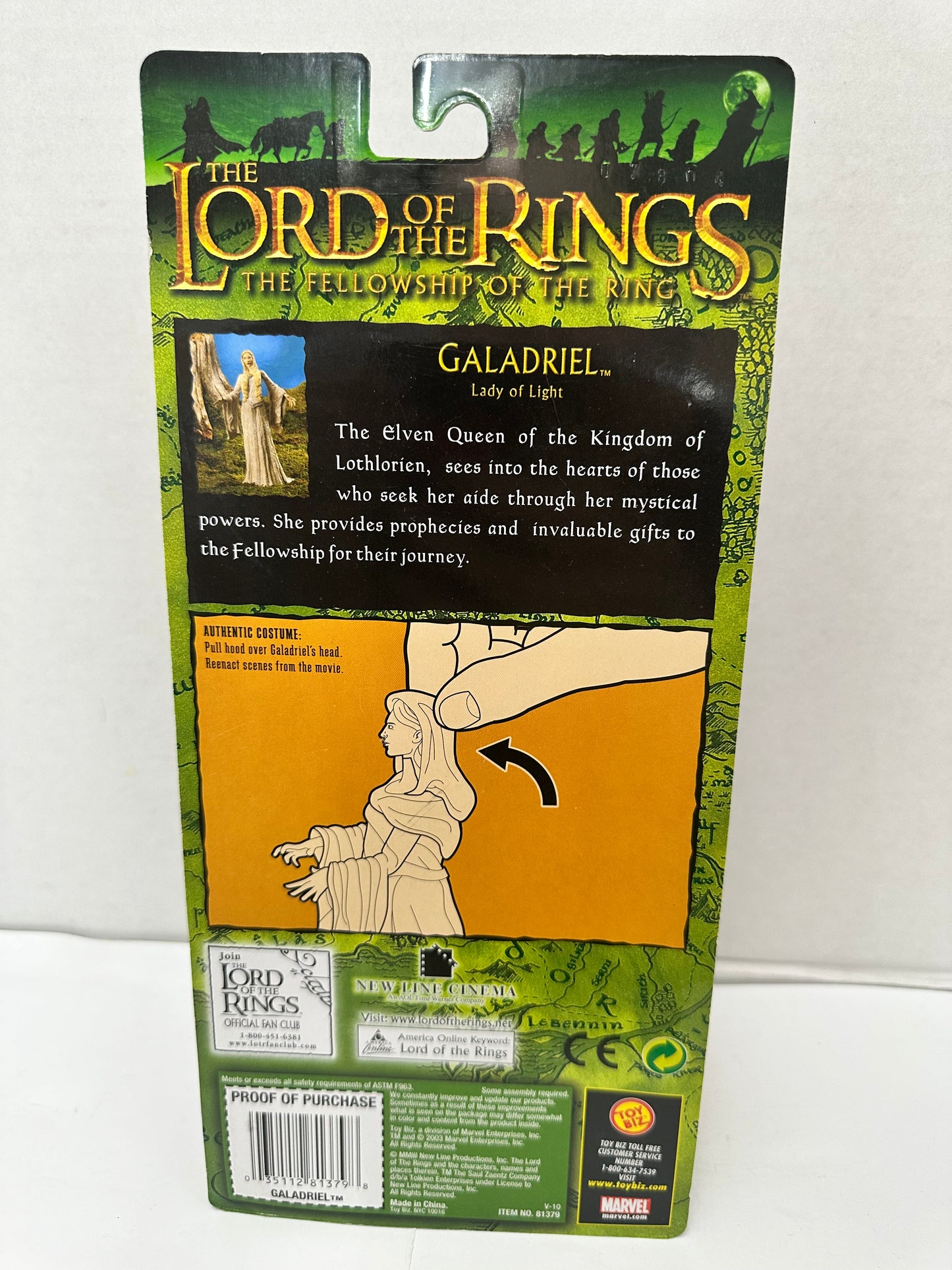 2003 ToyBiz LotR Galadriel, Lady of Light Action Figure NEW SEALED