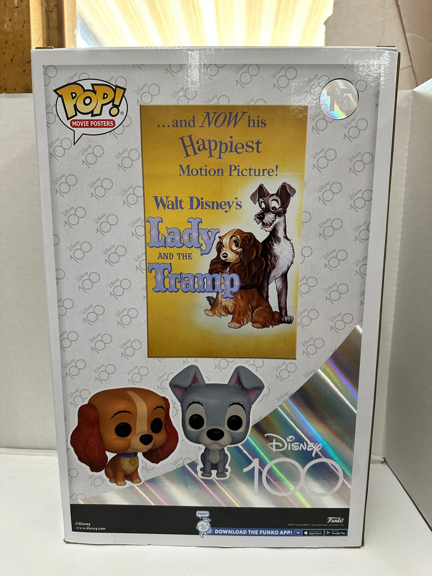 Funko Pop! Movie Poster with Case: Disney - Lady and the Tramp #15