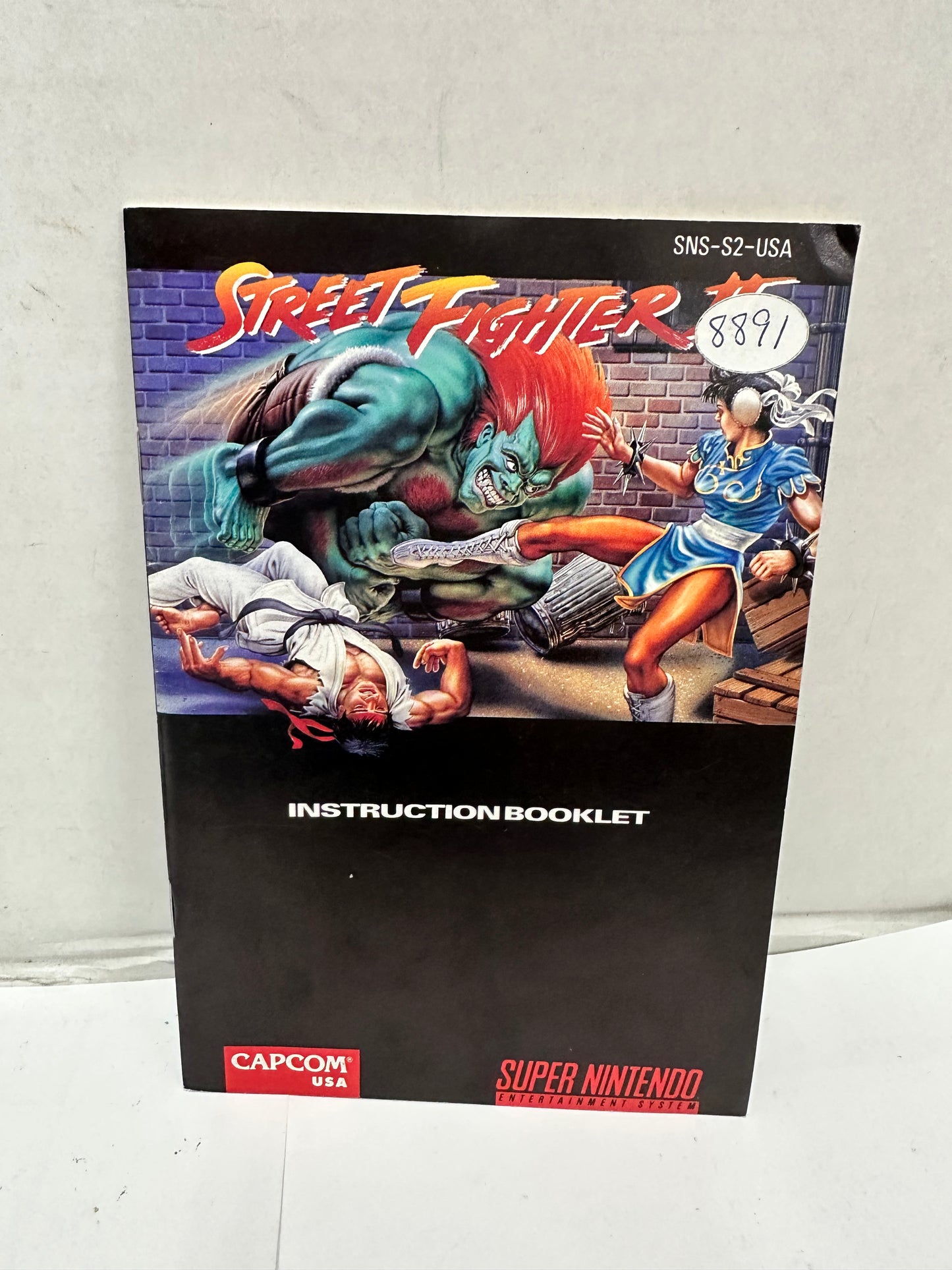 Super Nintendo SNES 1992 - Street Fighter II w/ Manual (Works - No Box)