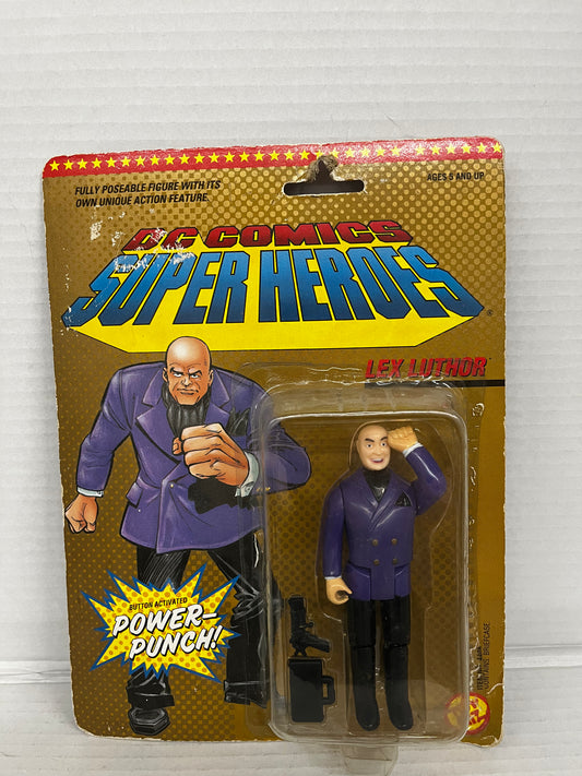 DC Comics Super Heroes Lex Luthor Action Figure Toy Biz 1989 non mint package