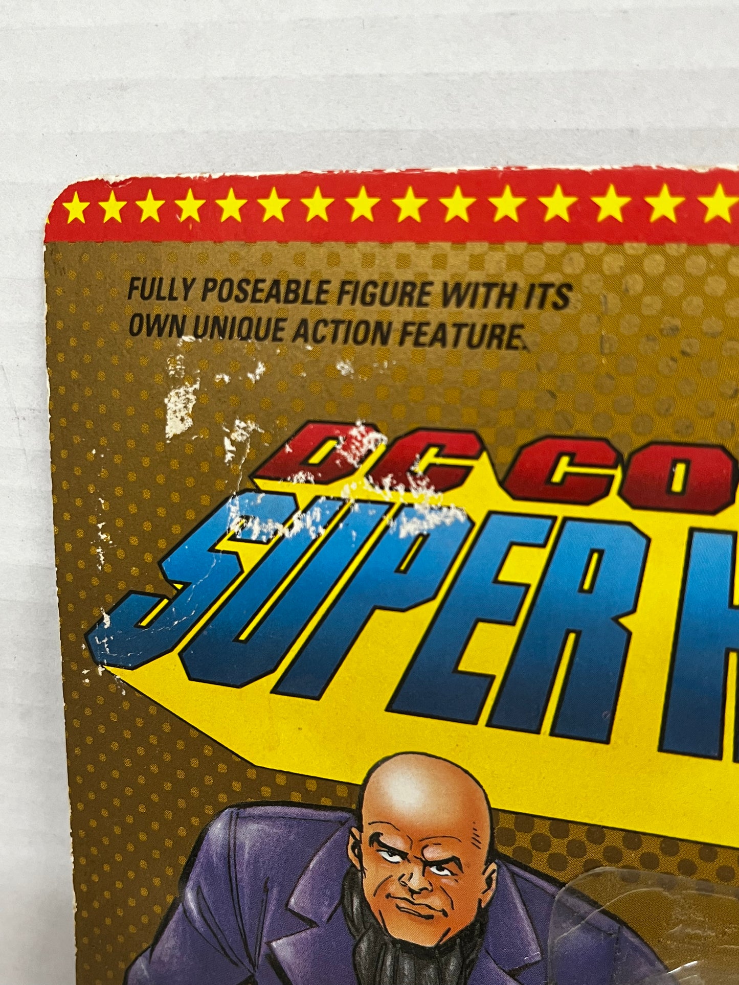 DC Comics Super Heroes Lex Luthor Action Figure Toy Biz 1989 non mint package