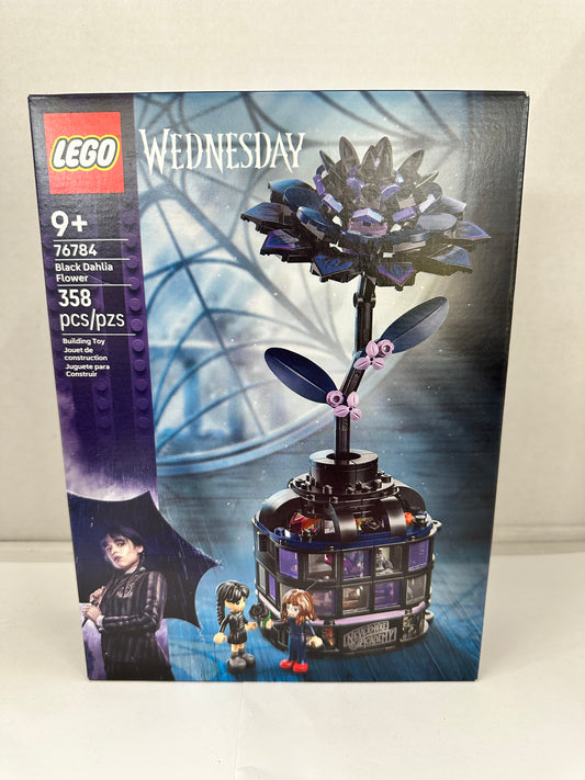 LEGO Wednesday Black Dahlia Flower Set with Minidolls, 76784